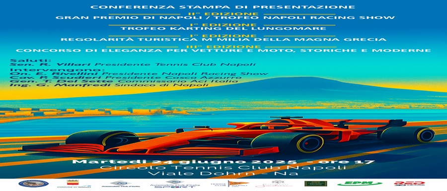 Napoli Racing Show locandina conferenza stampa