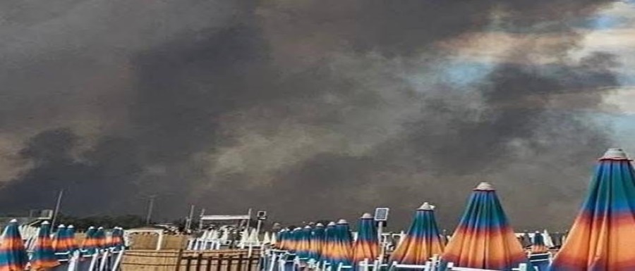 Incendio Metaponto di Bernalda