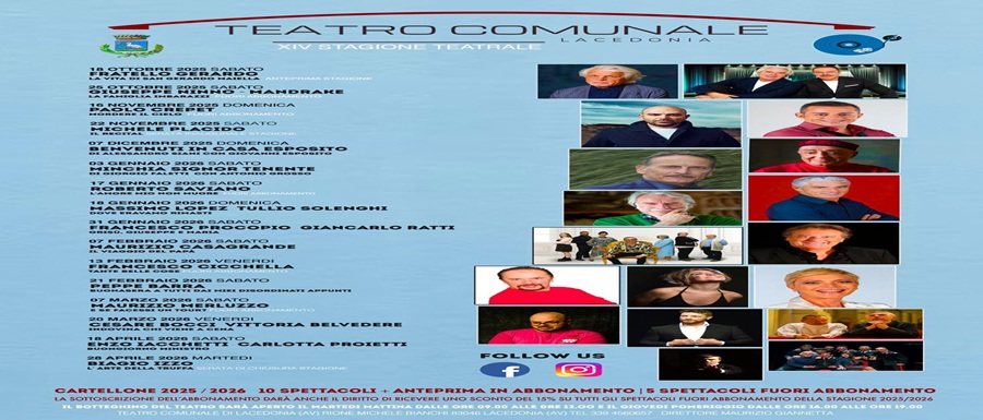 Teatro comunale Lacedonia eventi