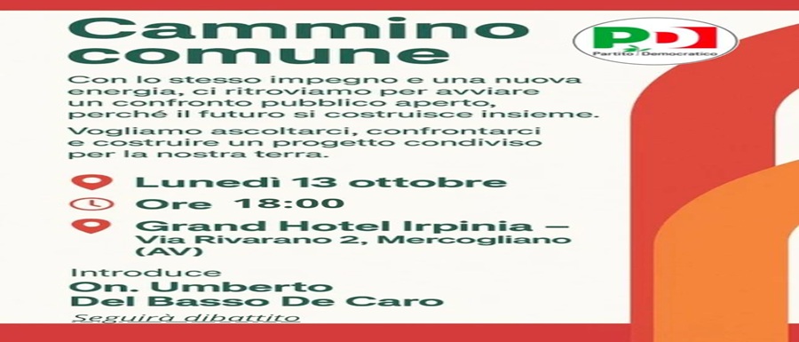 Locandina - Cammino Comune - 13 ottobre