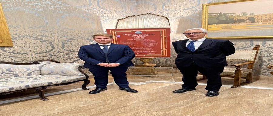 Michele Costagliola di Fiore con il prof Ferretti