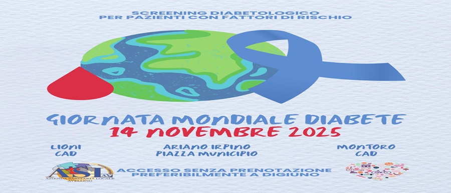 Giornata Mondiale Diabete 14 novemrbe 2025