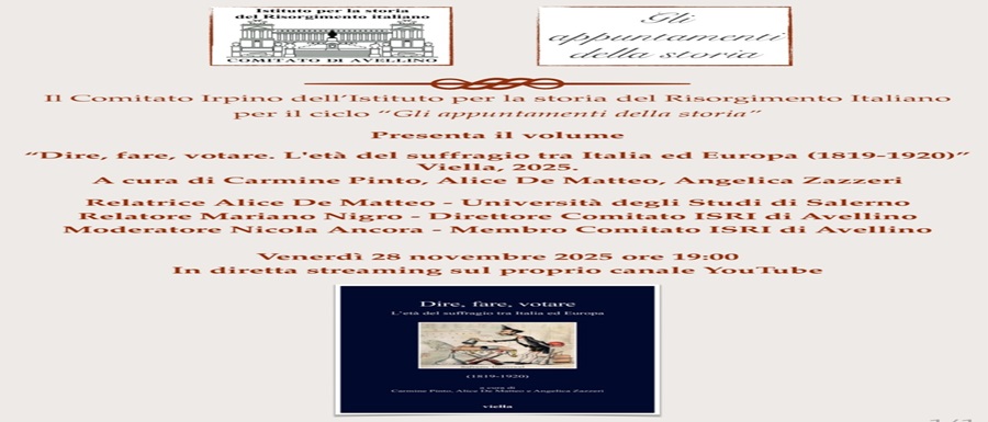 Locandina presentazione 28 novembre