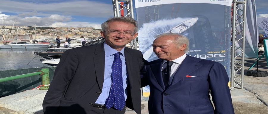 da sx. G.Manfredi Sindaco Napoli con G.Amato Pres. Afina-2