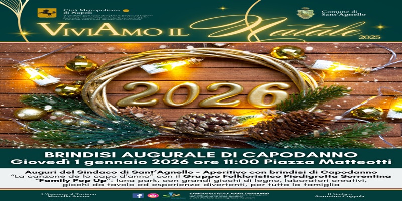 Locandina brindisi 2026 Sant'Agnello