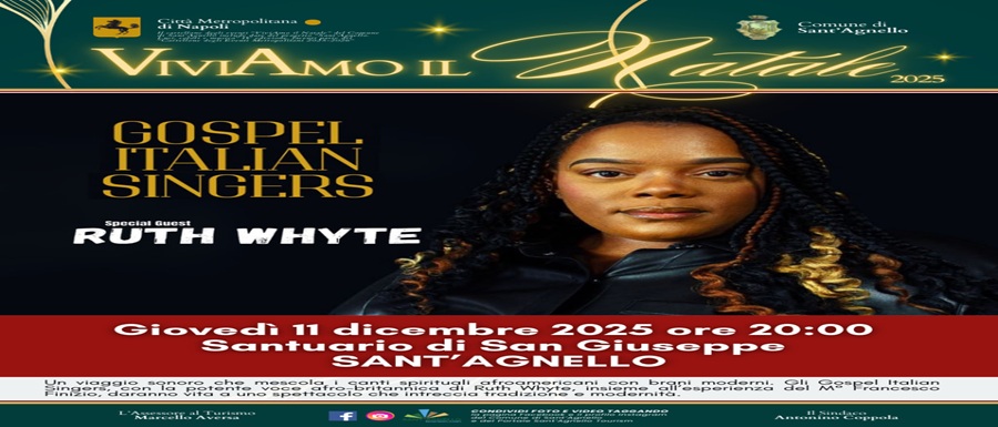 Locandina concerto gospel con Ruth Whyte