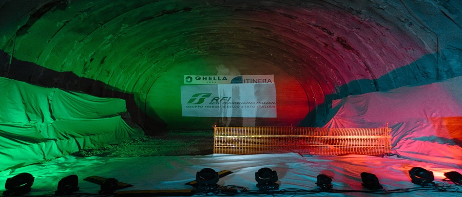 Abbattimento ultimo diaframma galleria