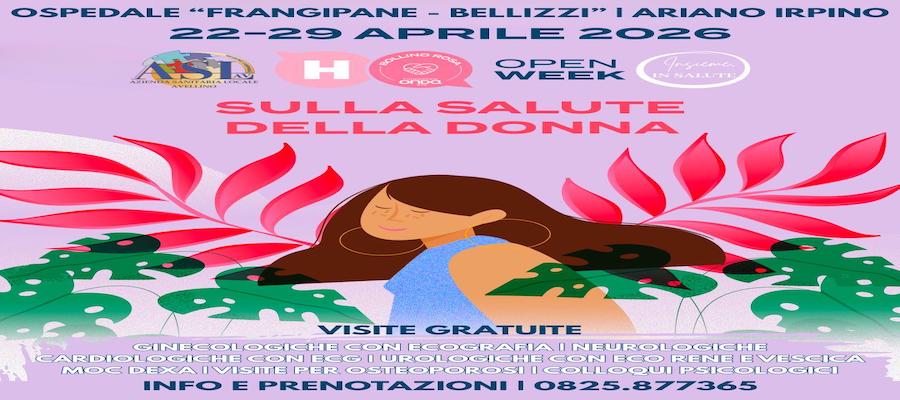 Locandina Openweek salute donna 2026