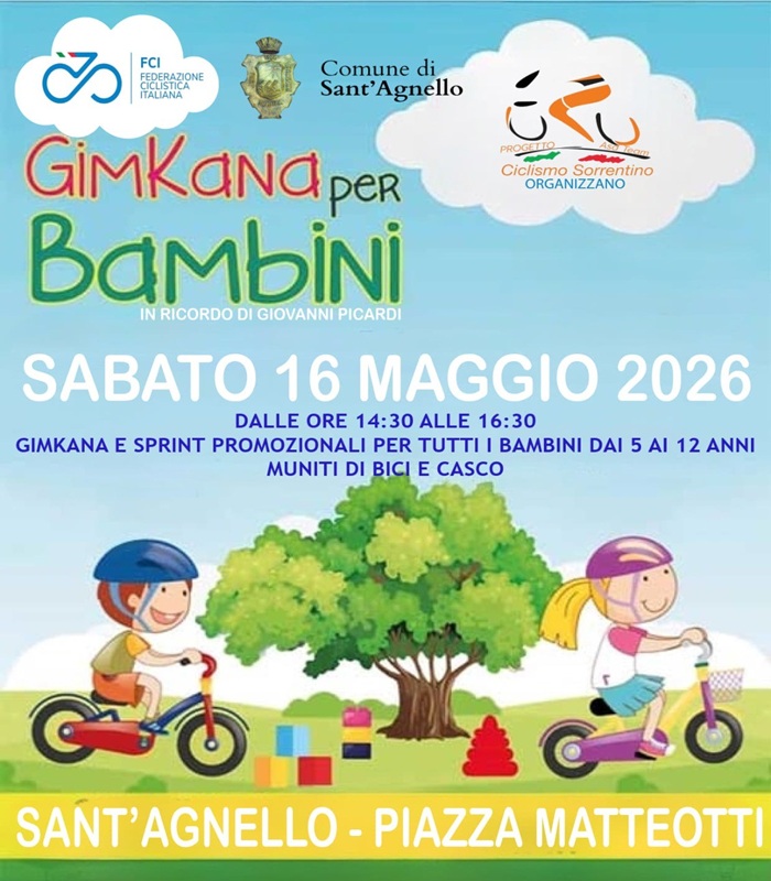 Locandina Gimkana per bambini