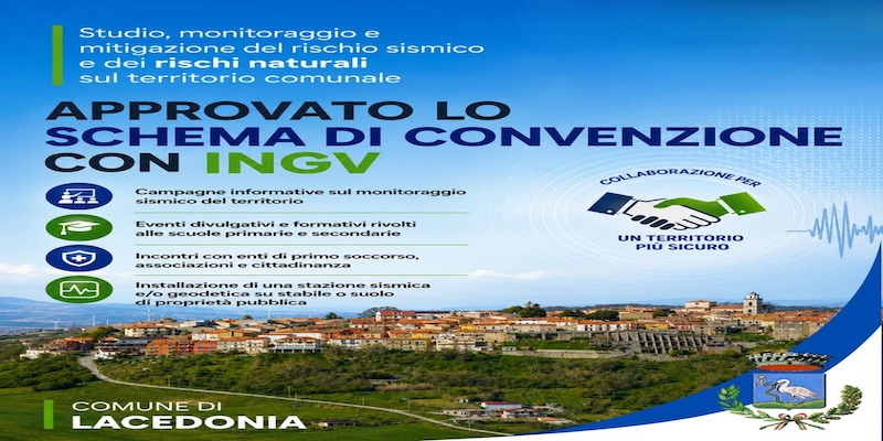 Comune di Lacedonia convenzione INGV